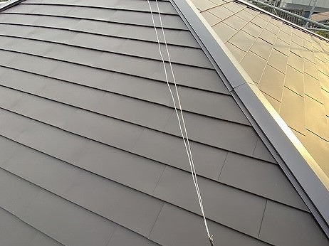 2階の屋根をガルバリウム鋼板でリフォームした水戸市の屋根