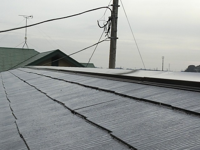 屋根補修後に遮熱塗料で屋根塗装を行ったひたちなか市の屋根
