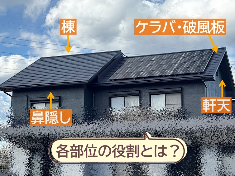 【屋根の名称】知っておくと役に立つ!外側から見える各部位の役割とは?