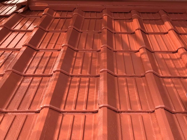 屋根塗装を実施した古河市のセメント瓦