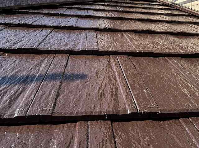 屋根塗装を実施した水戸市の厚型スレート屋根